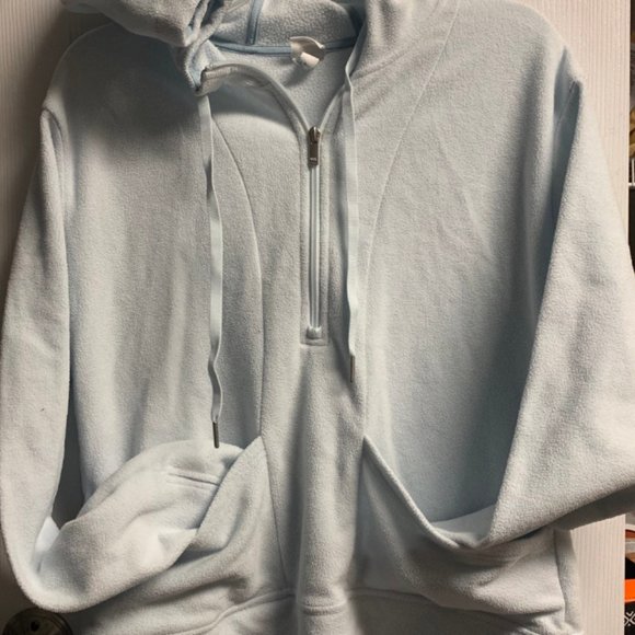 All in motion - light blue fleece hoodie - medium